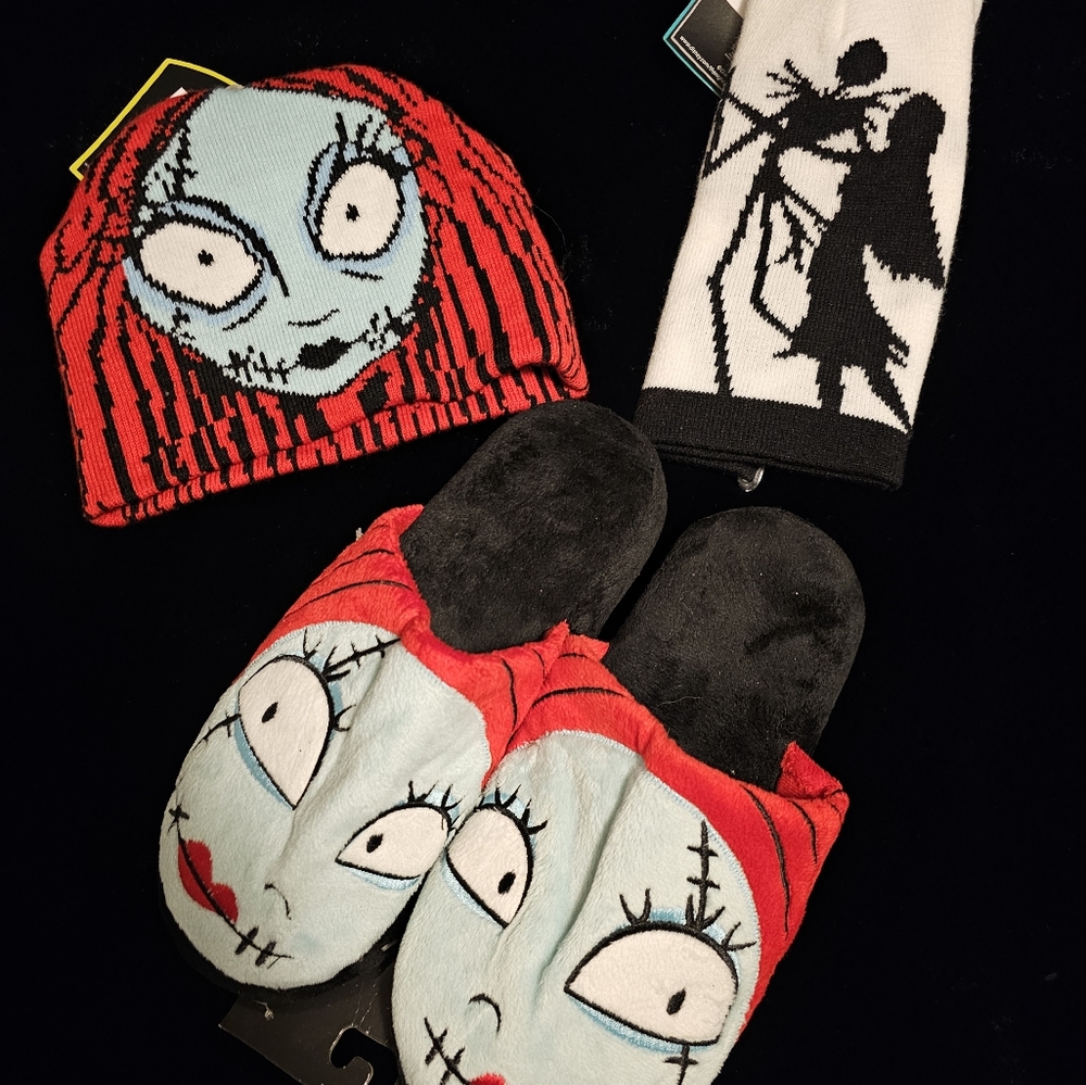 Nightmare before christmas hats and slippers